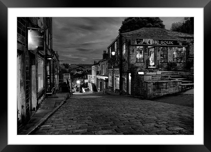 A Sinister Howarth High Street Framed Mounted Print by Sandi-Cockayne ADPS
