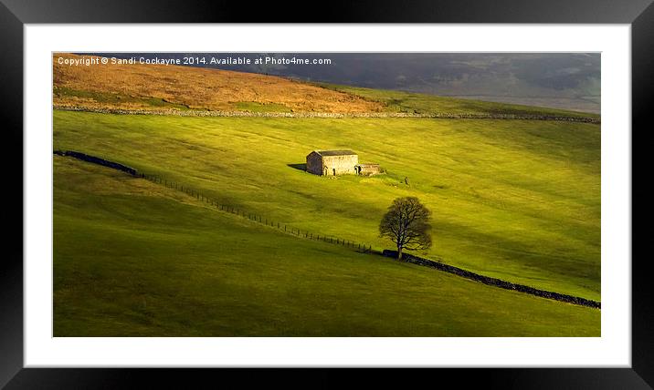Dalescape - The Bloody Vale, Swaledale Framed Mounted Print by Sandi-Cockayne ADPS