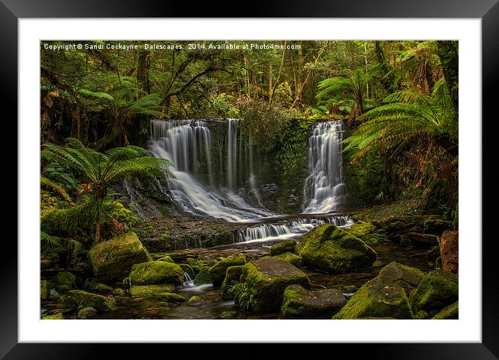  Horseshoe Falls, Mountfield National Pk, Tasmania Framed Mounted Print by Sandi-Cockayne ADPS