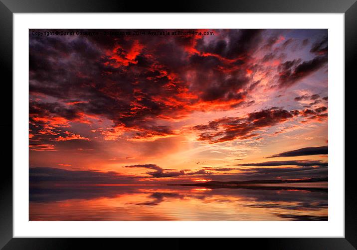  Sunset Reflections Framed Mounted Print by Sandi-Cockayne ADPS