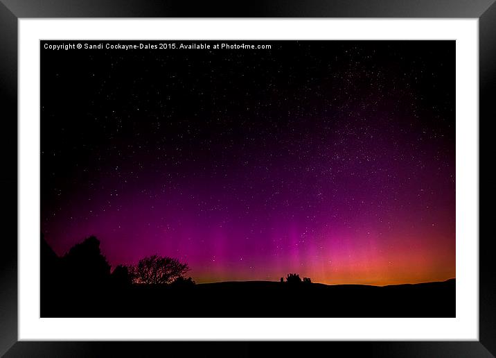  Northern Lights - Aurora Borealis Framed Mounted Print by Sandi-Cockayne ADPS