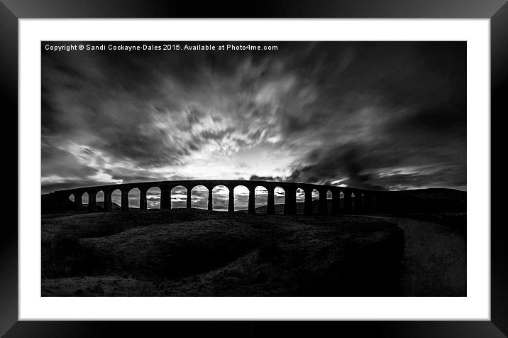  Eerie, Atmospheric Ribblehead Viaduct Framed Mounted Print by Sandi-Cockayne ADPS