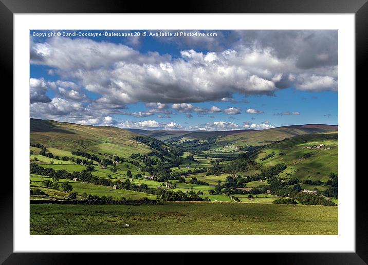  Swaledale, N Yorkshire - At It's Best Framed Mounted Print by Sandi-Cockayne ADPS
