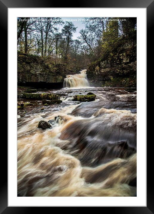  West Burton Waterfalls - Cauldron Falls Framed Mounted Print by Sandi-Cockayne ADPS