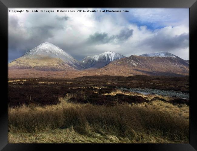 The Cuillin Framed Print by Sandi-Cockayne ADPS