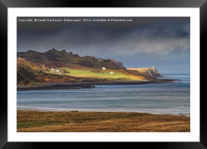 Staffin Headland, Isle Of Skye Framed Mounted Print by Sandi-Cockayne ADPS