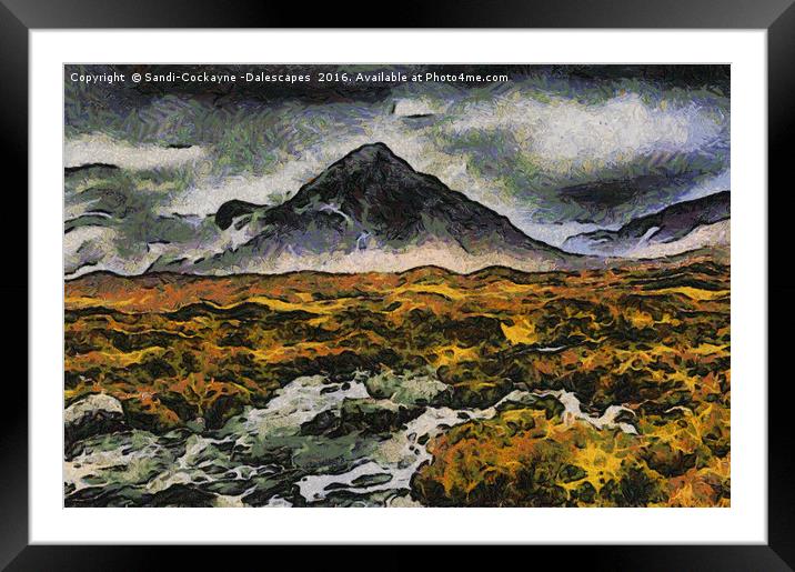 Buchaille Etive Mor - Painting Framed Mounted Print by Sandi-Cockayne ADPS