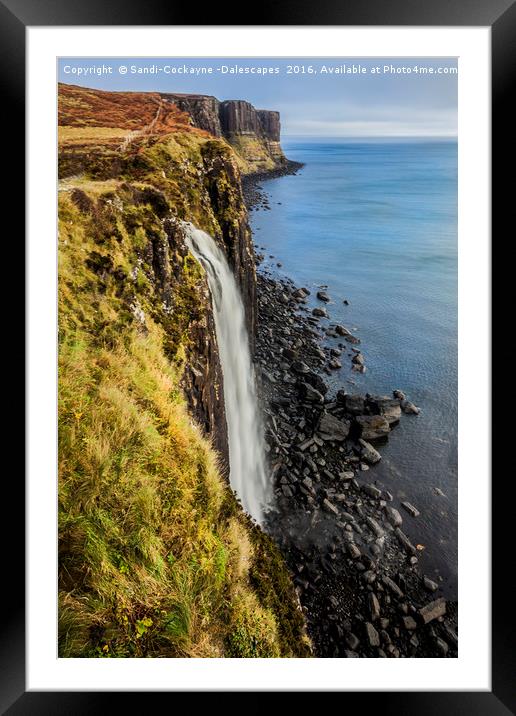 Mealt Falls, Isle of Skye Framed Mounted Print by Sandi-Cockayne ADPS