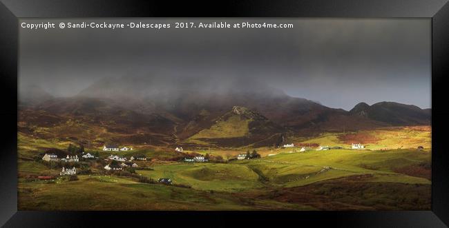 Staffin Headland, Isle Of Skye Framed Print by Sandi-Cockayne ADPS