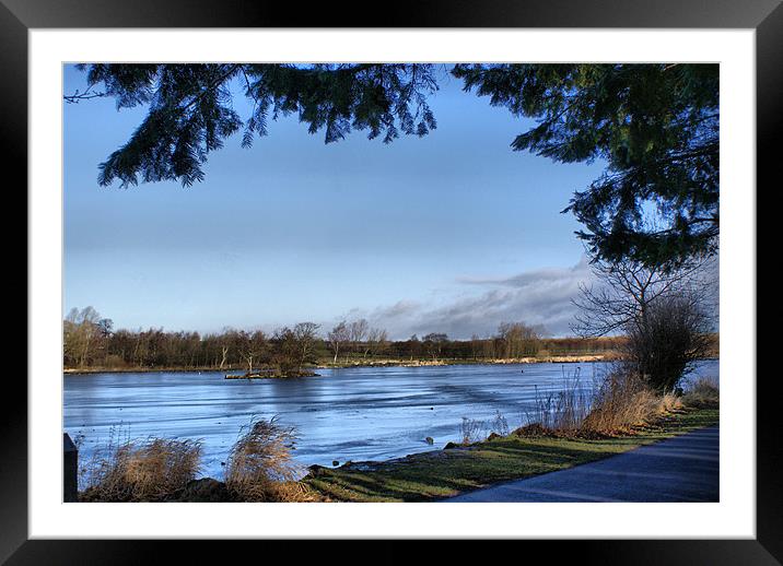 The Frozen Tarn Framed Mounted Print by Sandi-Cockayne ADPS