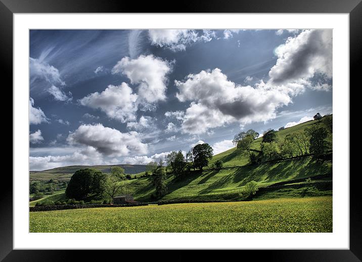 Dalescape ~ Swaledale, The Dales Framed Mounted Print by Sandi-Cockayne ADPS