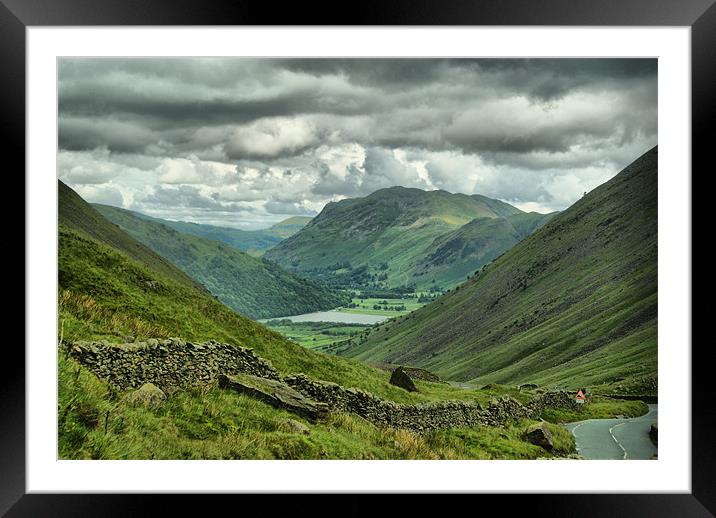 Brothers Water From Kirkstone Pass Framed Mounted Print by Sandi-Cockayne ADPS
