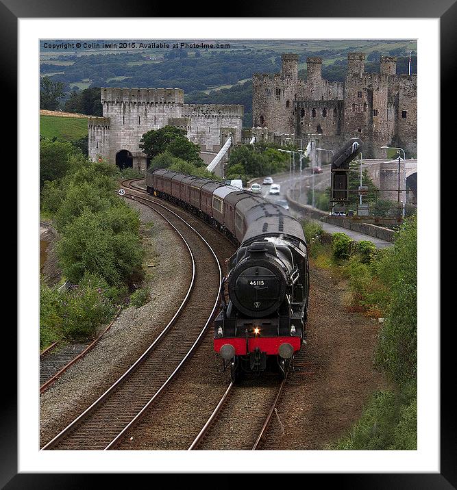 Conwy Castle  Framed Mounted Print by Colin irwin