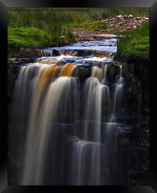  Thundering Waterfall Framed Print by Colin irwin