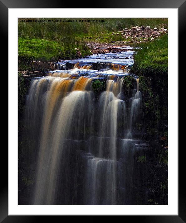  Thundering Waterfall Framed Mounted Print by Colin irwin