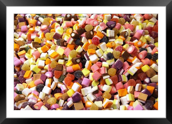Dolly Mixtures  Framed Mounted Print by Colin irwin