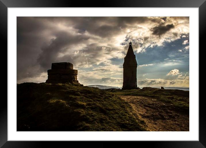 Hartshead Pike Framed Mounted Print by Colin irwin