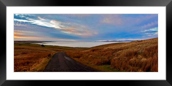 Foggy Dales Framed Mounted Print by Colin irwin