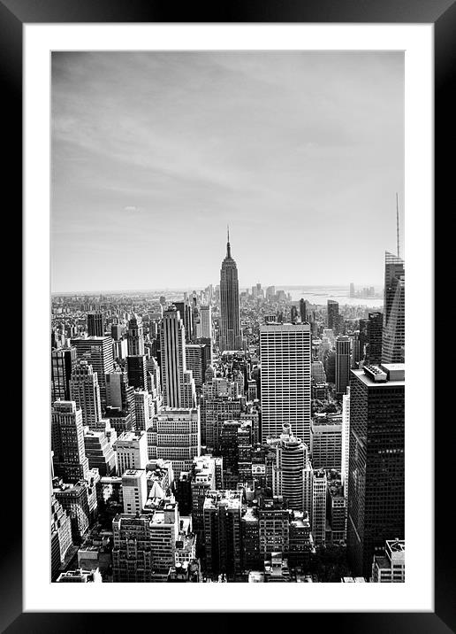 New York Framed Mounted Print by piera catalano