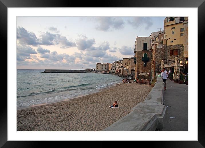 Cefalu Framed Mounted Print by piera catalano