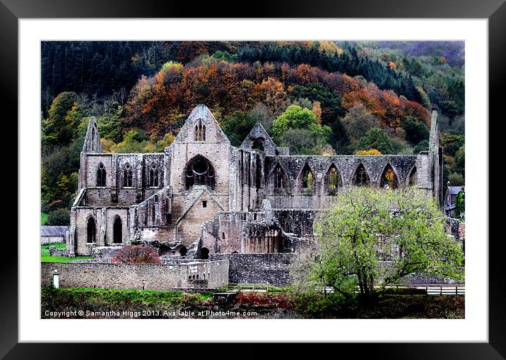 Autumn At Tintern Abbey Framed Mounted Print by Samantha Higgs