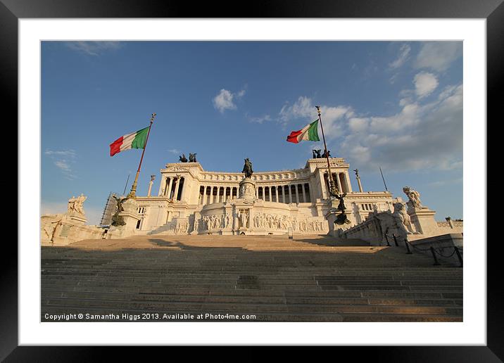 Monumento Nazionale a Vittorio Emanuele II Framed Mounted Print by Samantha Higgs