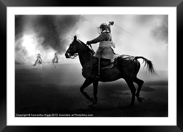 Cavalry Charge Framed Mounted Print by Samantha Higgs