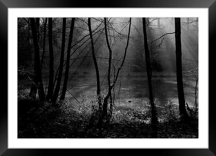 Mist on the Water Framed Mounted Print by Samantha Higgs