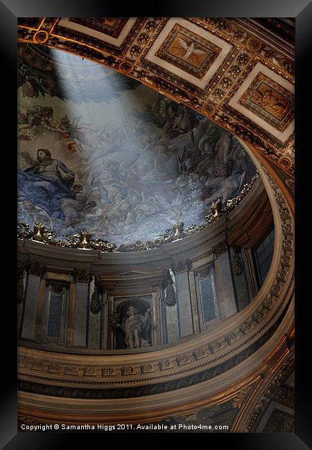 The Light in St Peter's Framed Print by Samantha Higgs