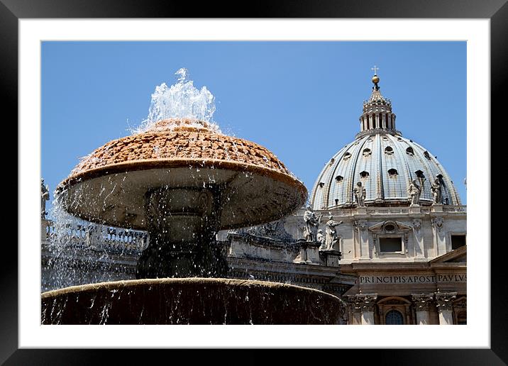 The Dome of St Peter's Framed Mounted Print by Samantha Higgs