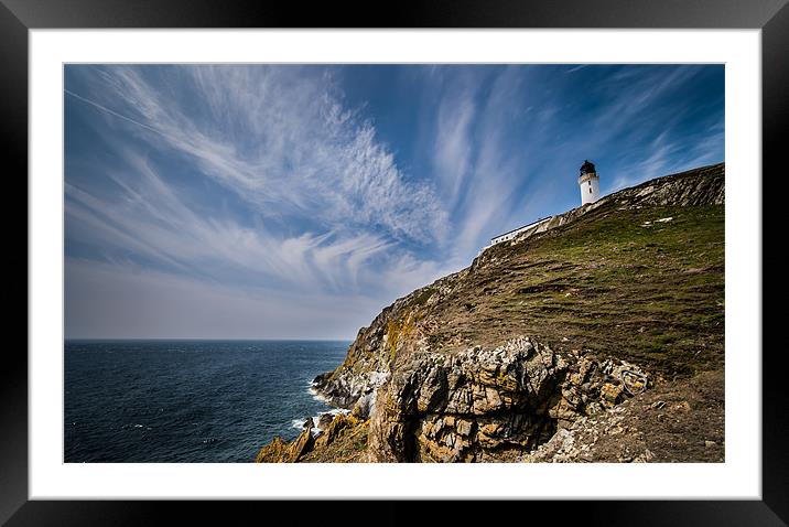 Mull of Galloway Framed Mounted Print by Orange FrameStudio