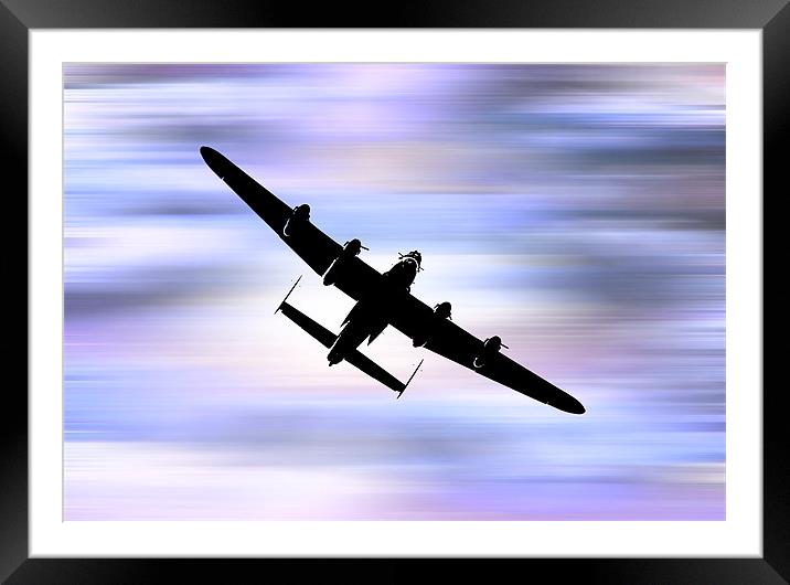 Lancaster'Bomber.. Framed Mounted Print by Rosanna Zavanaiu