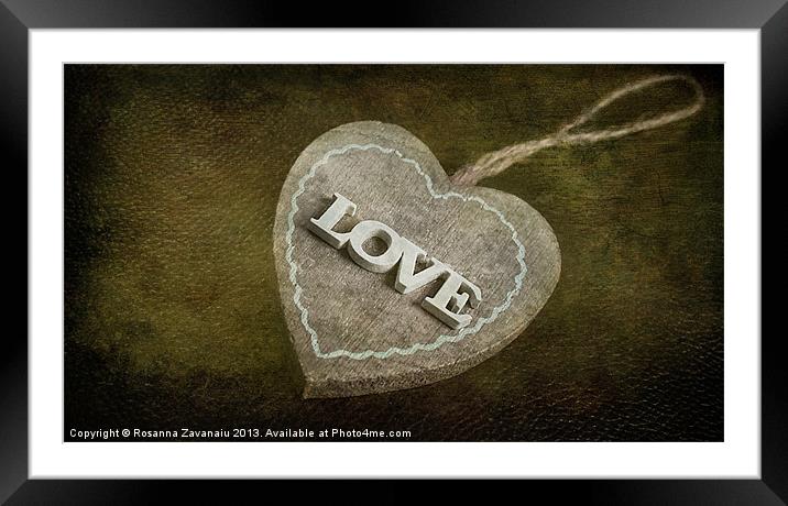 Love Is.. Framed Mounted Print by Rosanna Zavanaiu