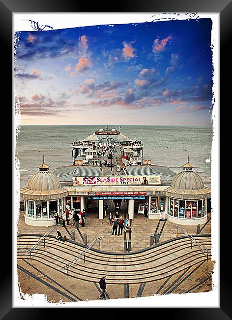 Cromer Pier Framed Print by Rosanna Zavanaiu