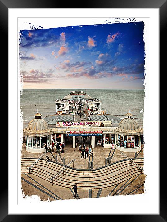 Cromer Pier Framed Mounted Print by Rosanna Zavanaiu