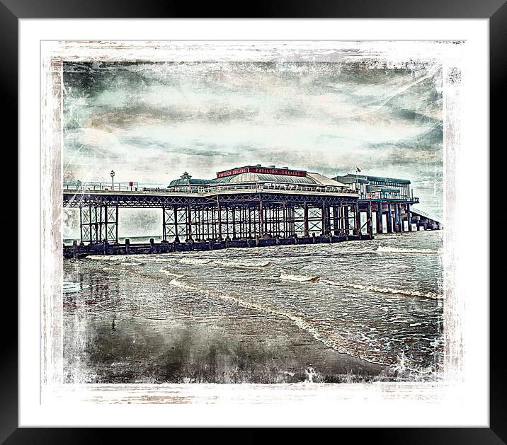 Cromer Pier. Framed Mounted Print by Rosanna Zavanaiu