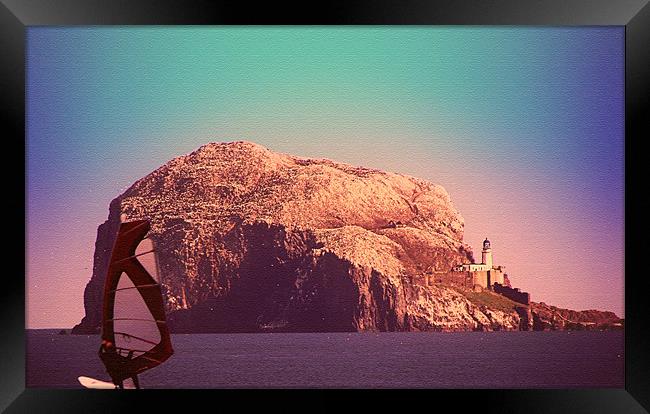 Bass Rock Framed Print by Christine Jeffrey