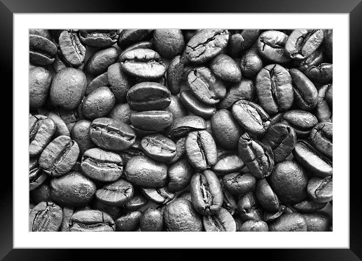 COFFEE BEANS Framed Mounted Print by Kevin Sung