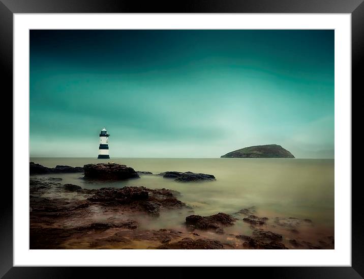  Penmon Lighthouse, Anglesey, Wales Framed Mounted Print by Jennifer Mannion