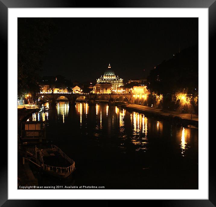 Rome by night Framed Mounted Print by Sean Wareing
