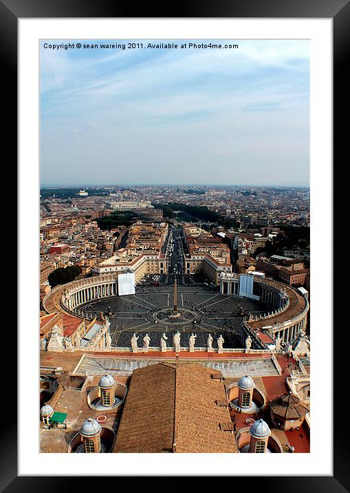 Saint Peters square Framed Mounted Print by Sean Wareing