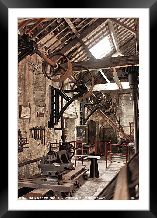 The workshop Framed Mounted Print by Sean Wareing
