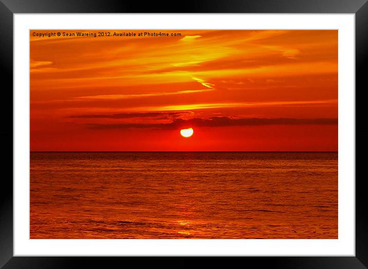 Always the sun Framed Mounted Print by Sean Wareing