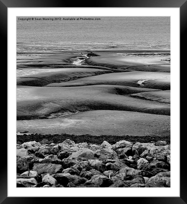 Contours Framed Mounted Print by Sean Wareing