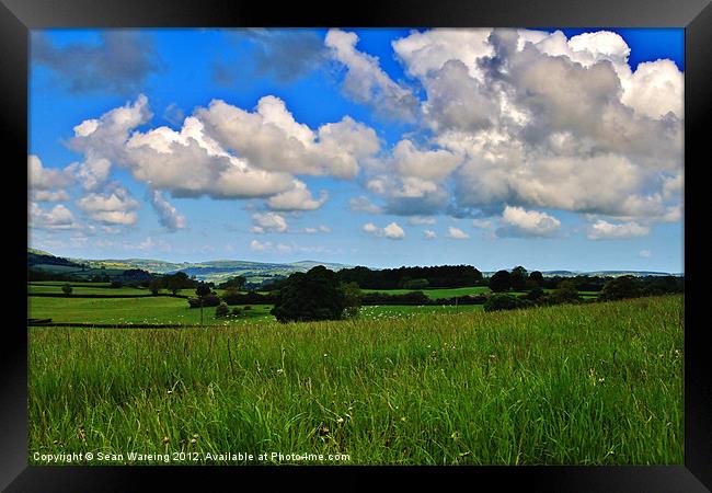 Fflintshire Countryside Framed Print by Sean Wareing