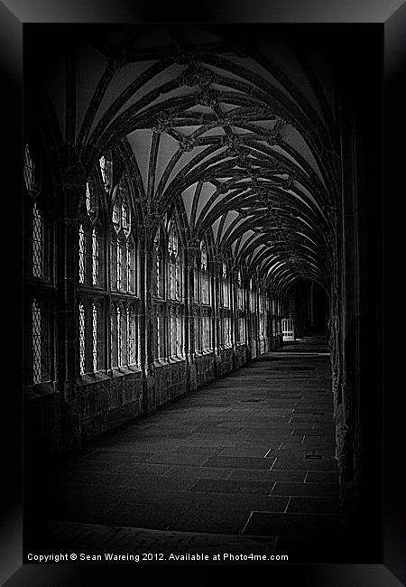 Dark cloisters Framed Print by Sean Wareing