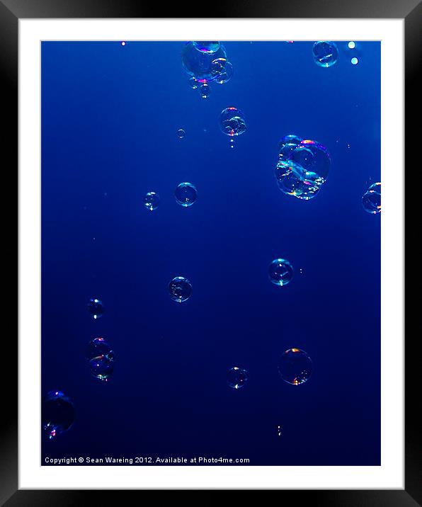 Bubblicious Framed Mounted Print by Sean Wareing