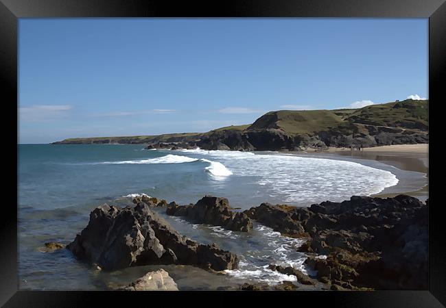 Porth Towyn Framed Print by Sean Wareing