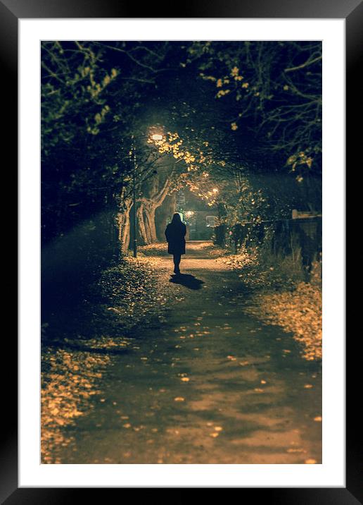 Alone in the dark Framed Mounted Print by Sean Wareing