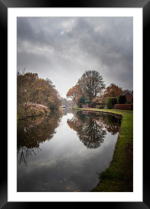 Canal reflections Framed Mounted Print by Sean Wareing